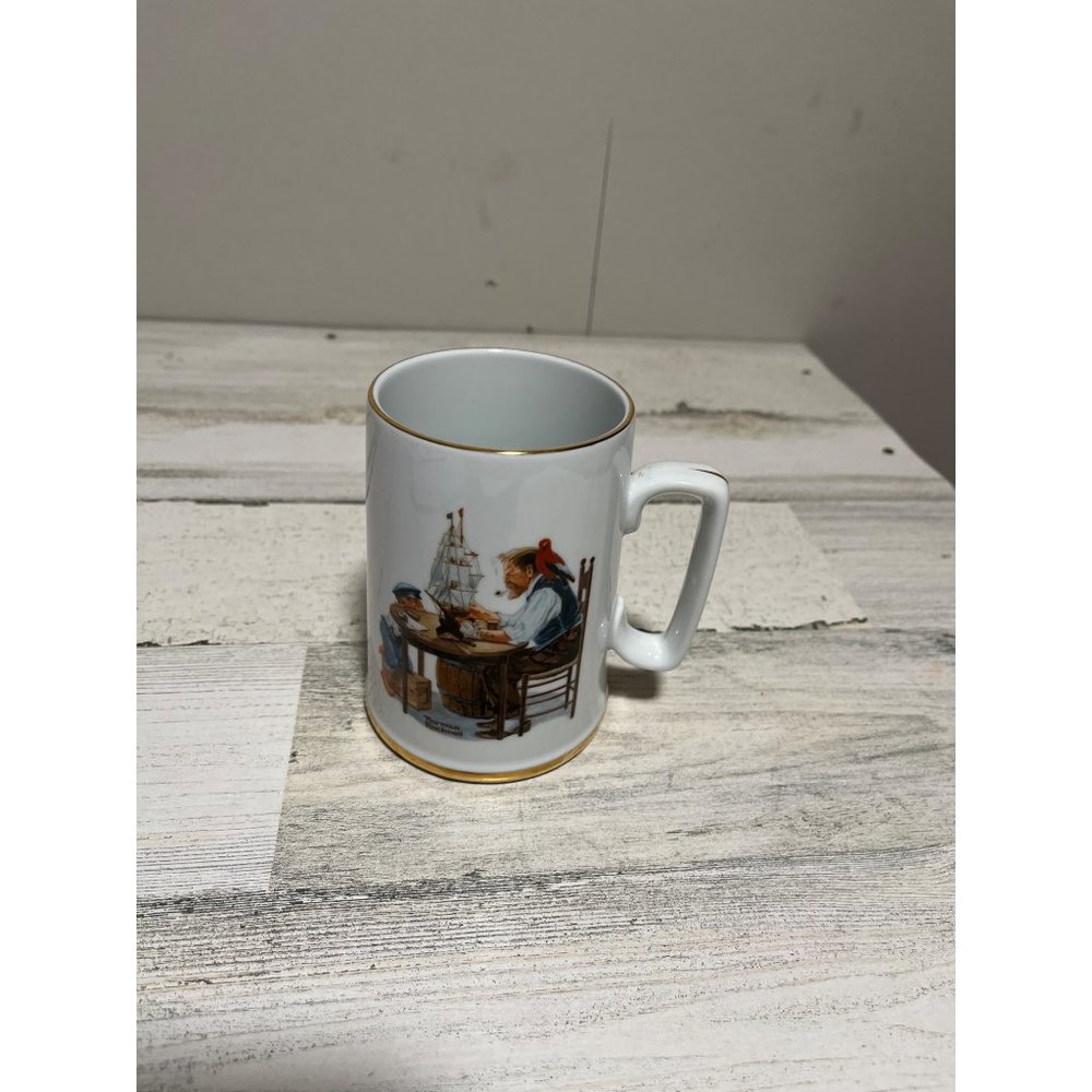 Norman Rockwell For A Good Boy stein. Vintage 1985